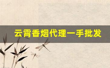 云霄香烟代理一手批发