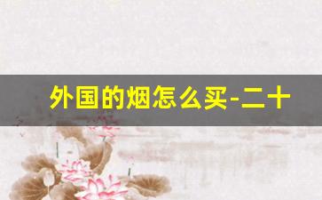 外国的烟怎么买-二十元左右的烟排行榜