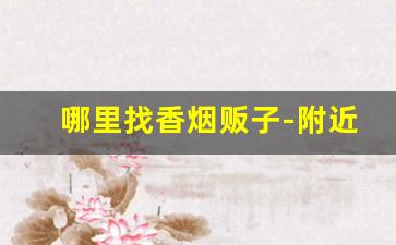 哪里找香烟贩子-附近卖烟夹子
